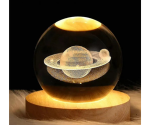 Bola de cristal de saturno 3D
